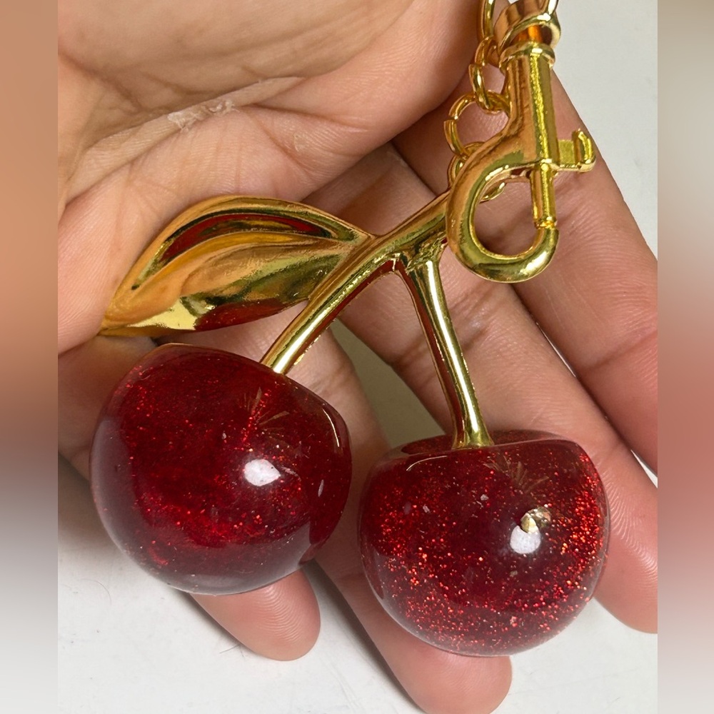 Cherry Red Keychain